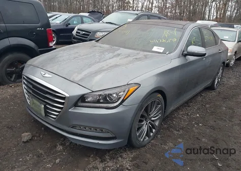 2015 Hyundai Genesis 5.0 z USA, uszkodzony, nr VIN KMHGN4JF7FU054578